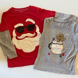 Carter's Size 5 Christmas Long Sleeve Tee Set